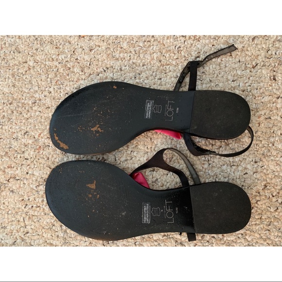 Ann Taylor LOFT Pink Thong Sandals - Picture 2 of 8